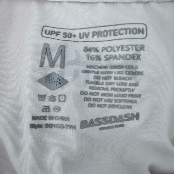 Bassdash Mens UPF 50+ UV Protection Long Sleeve Fishing Shirt Hoodie Medium - Picture 3 of 7